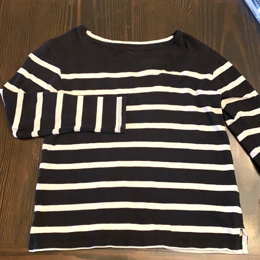 Old navy XS navy/cream top